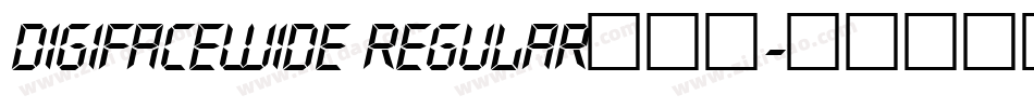 DigifaceWide Regular手机版字体转换